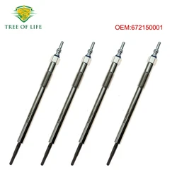 1/2/4/8X New Glow Plug A6721590001 6721590001 For Ssangyong Rodius II Korando C New Actyon D22F 2.2 2015+