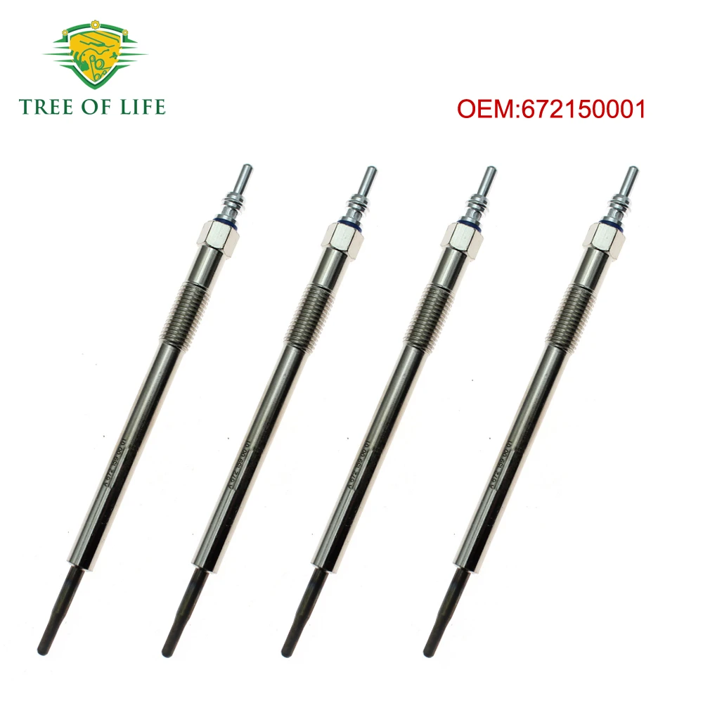 1/2/4/8X New Glow Plug A6721590001 6721590001 For Ssangyong Rodius II Korando C New Actyon D22F 2.2 2015+