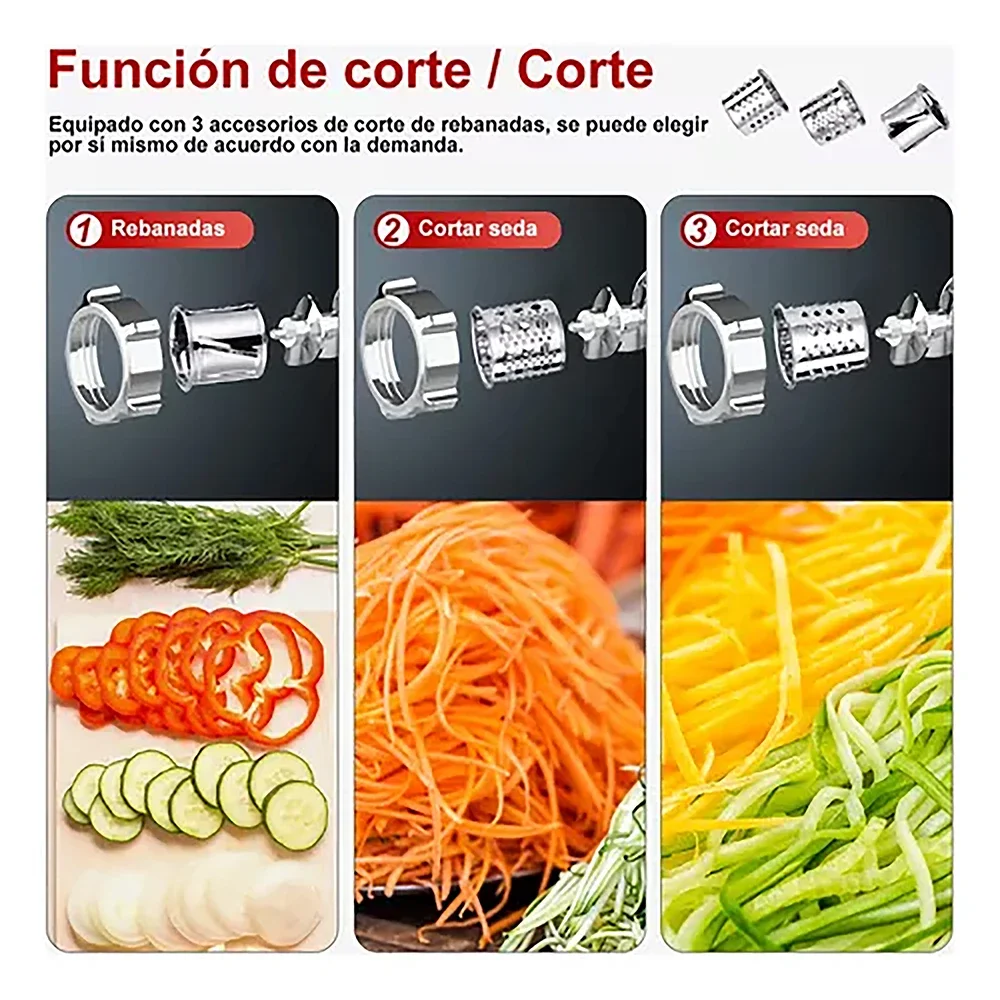1000W Stainless Steel Electric Meat Grinder Multifunctional Home Sausage Stuffer Meat Mincer Vegetable Cutter Food Processor view 3