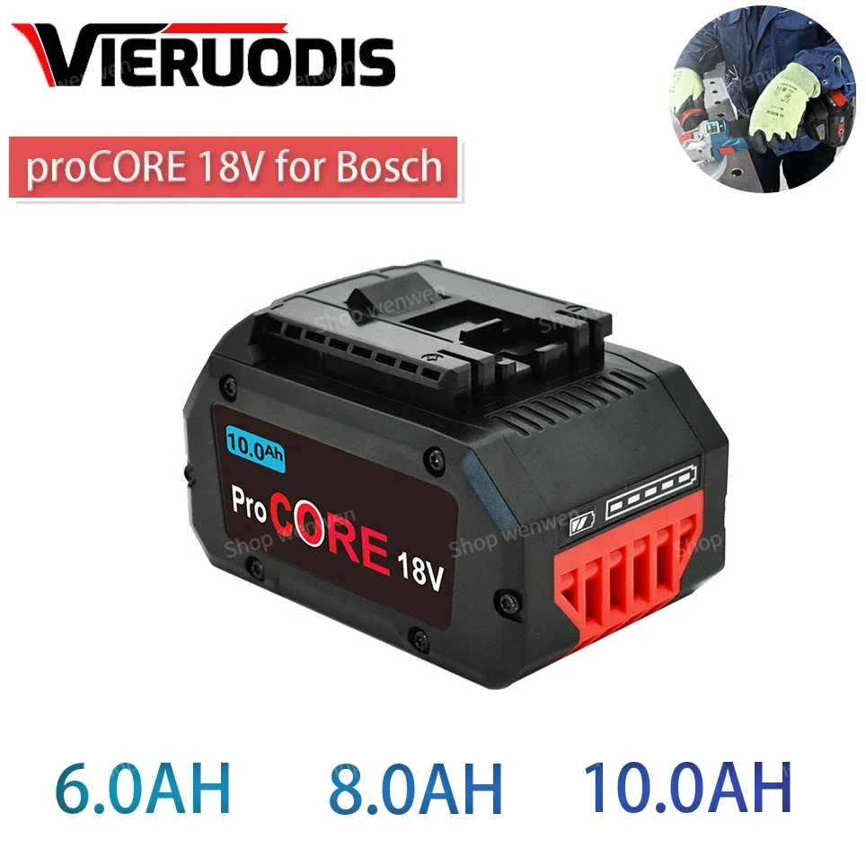 

For Bosch 18V 10000MAH Professional System Cordless Tool BAT618 GBA18V8 21700 Battery 18V 10.0Ah ProCORE Replacement Battery