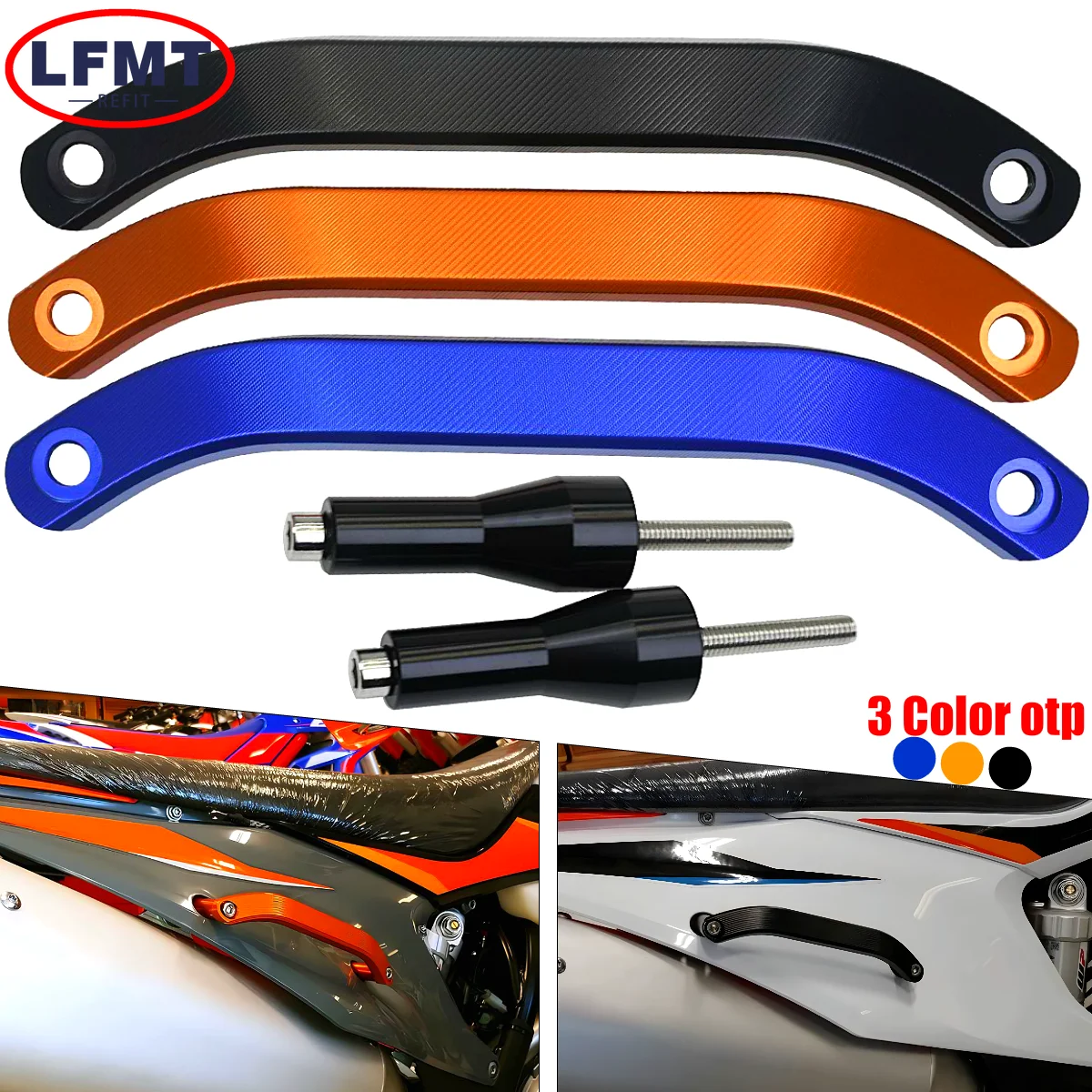 

Для KTM SX SXF XC XCF XCW EXC EXCF TPI 6-DAYS Husqvarna FC FX FE TX TE Мотоциклетная алюминиевая ручка с ЧПУ для заднего пассажира