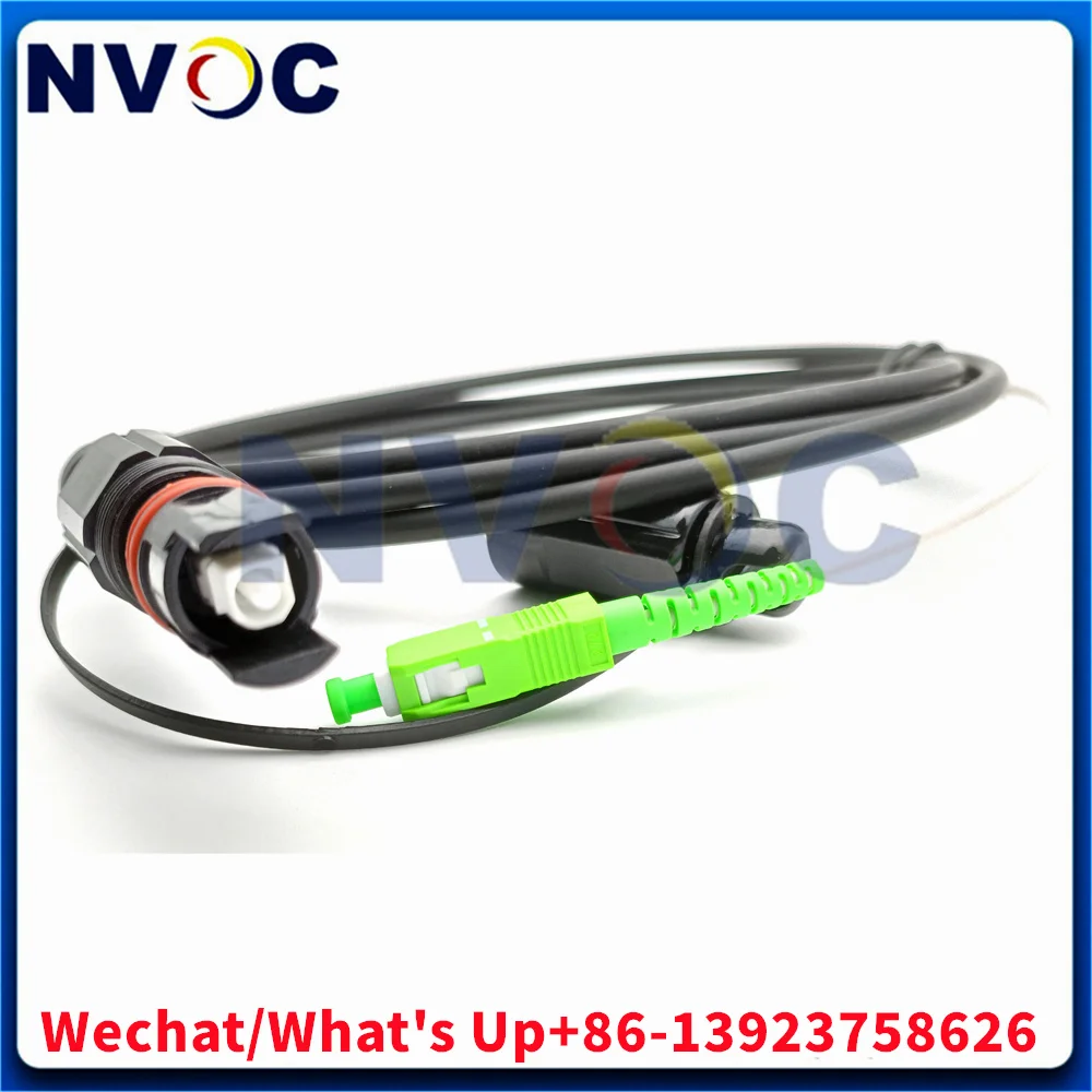 屋外防水ip67-50mmシンプレックスcorningミニsc-apc-sc-apc-1m-2m-3m-lszh-ブラック光ファイバーパッチコード