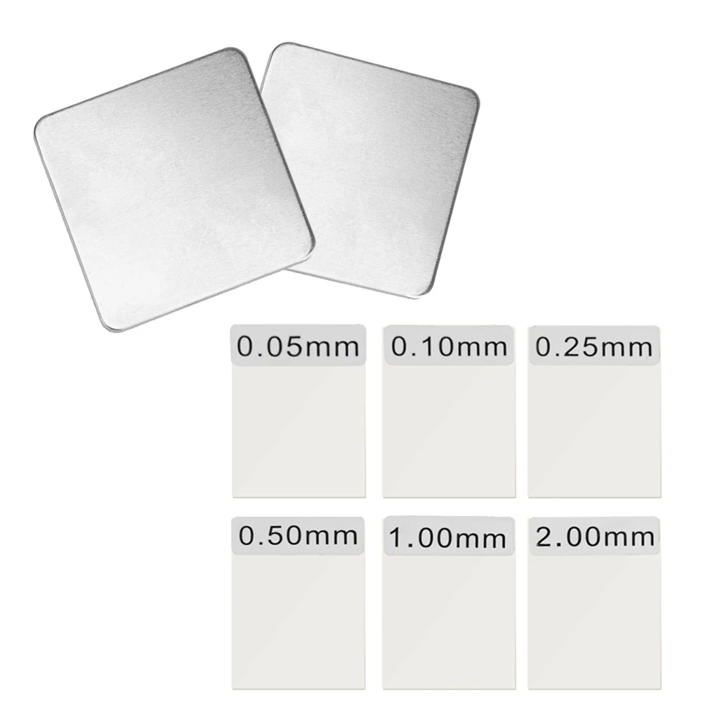 6 stücke Beschichtung dicken filme Aluminium Eisen Beschichtung dicken filme Kalibrierung für Beschichtung dicken messgerät gm200