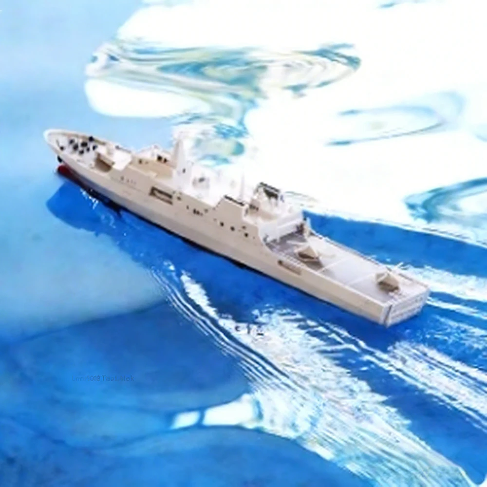 Bateau d'atterrissage amphibie de 47cm RC, bateau télécommandé avec double moteurs, modèle Schiffe RC, jouet, modèle de navire de guerre, 1/450