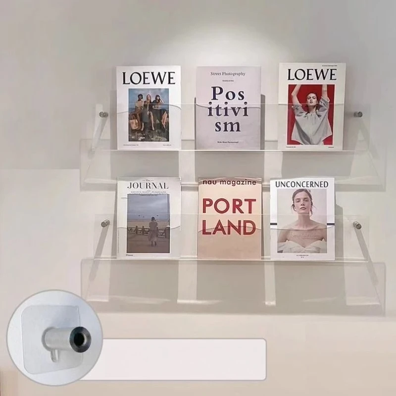 

Дисплей Стеллажи для хранения журналов Настенная полка Книжная полка в скандинавском стиле Стеллажи для журналов Современная пластиковая мебель Стенд Для Журнала MHSNJ