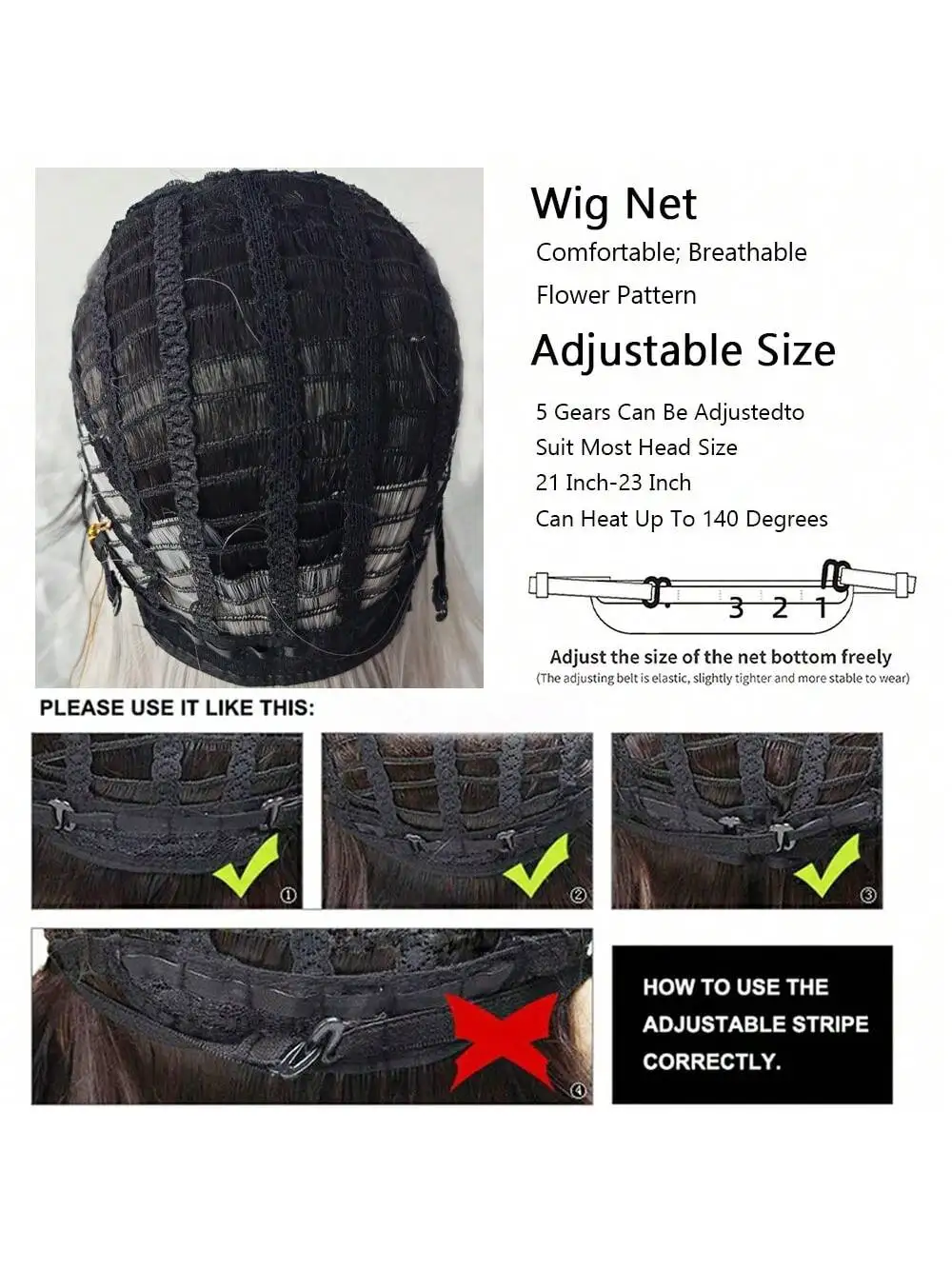 باروكة قصيرة مستقيمة باللون الرمادي والأسود للرجال والنساء، باروكة صناعية مقاومة للحرارة، مثالية للحفلات التنكرية والمناسبات اليومية #6