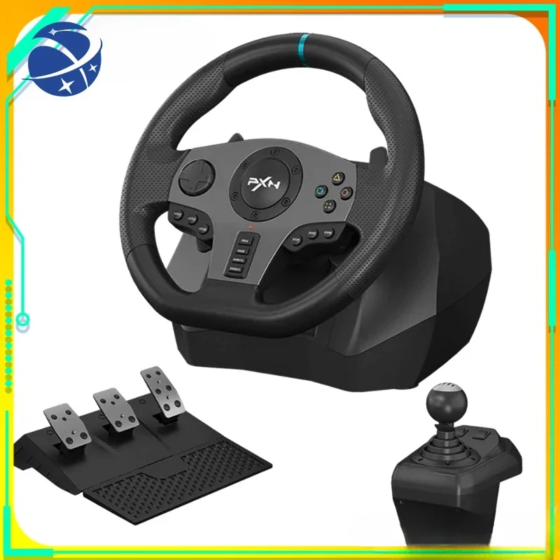 

Pxn V9 Accessries Gaming Steering Wheel Volante Pc Gaming Controller Racing Wheel For Ps4/Ps3/Xbox One/Android Tv/Switch Series