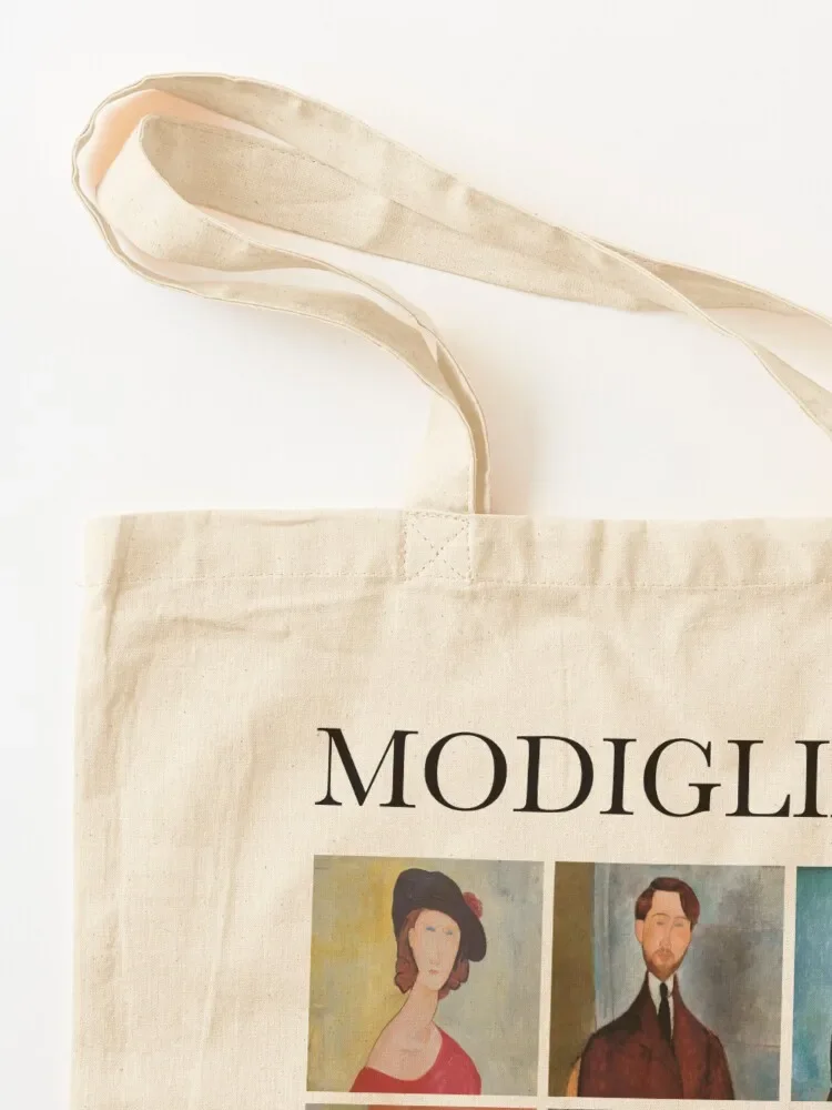Modigliani - Collage Tote Bag Cloth bag tote bag screen Canvas shoulder Beach