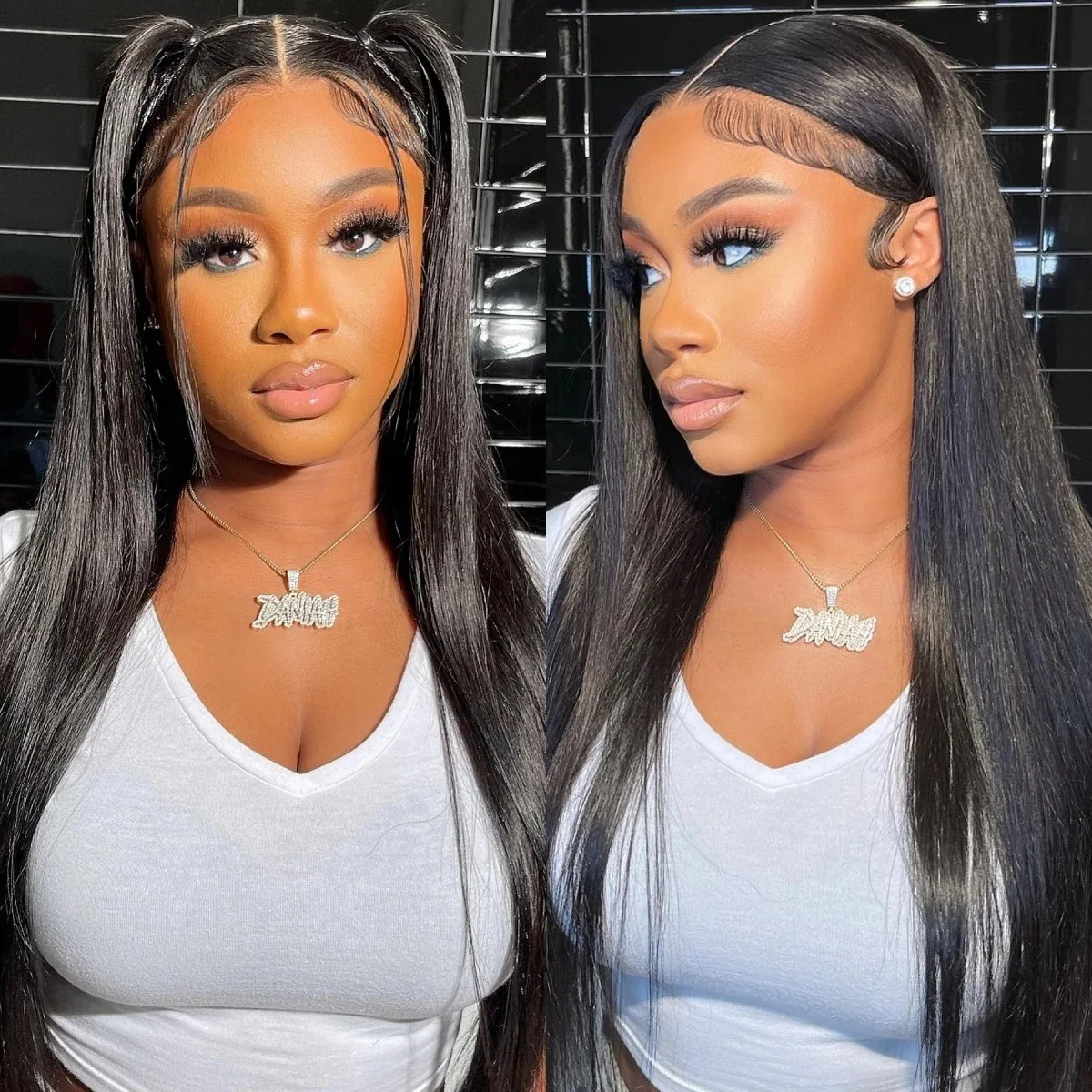 

Плотность 220 13x4 13x6 HD Парик шнурка Фронтальные человеческие волосы Парики Черная кость 40 дюймов Прямые бразильские девственные волосы 5x5 Бесклеевые парики