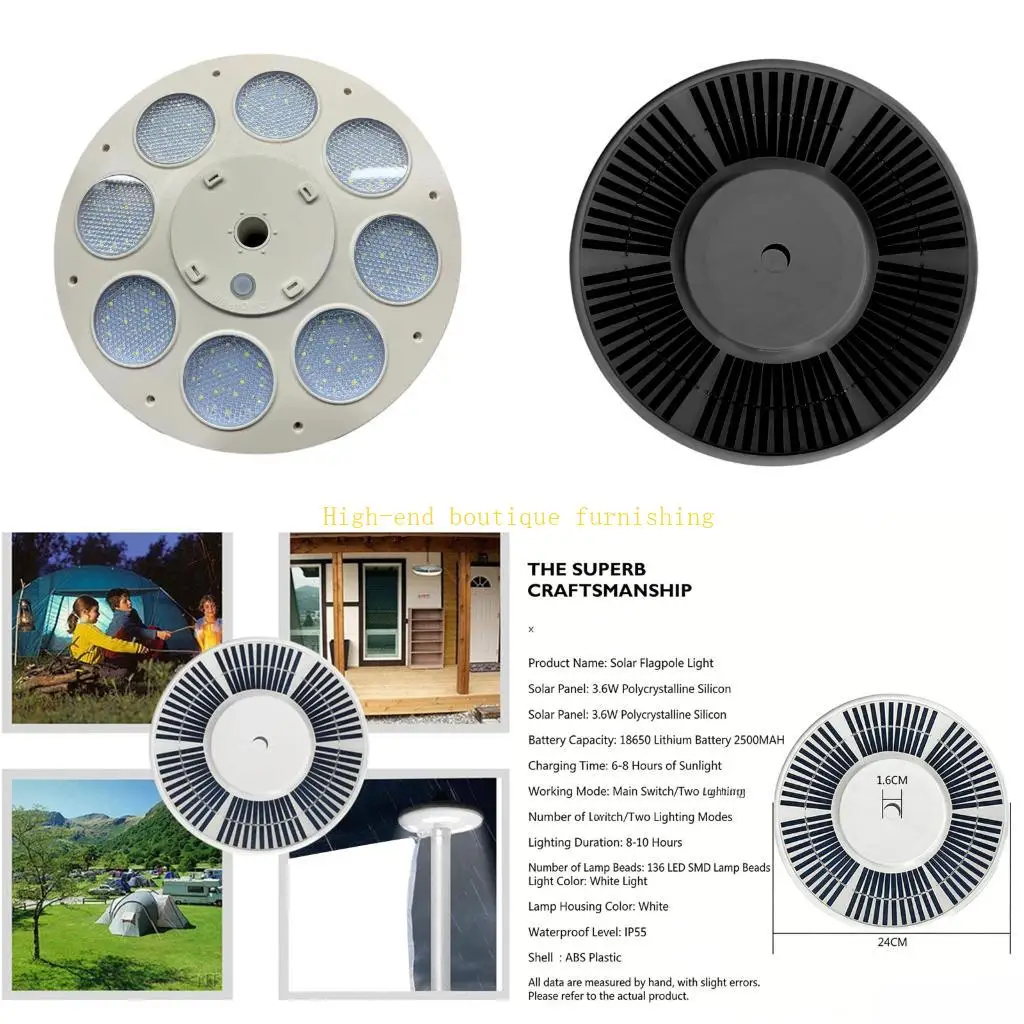 l9nb-lampada-da-sole-con-supporto-a-bandiera-a-136-led-alto-rendimento-ip55-resistente-per-uso-serale-all'aperto
