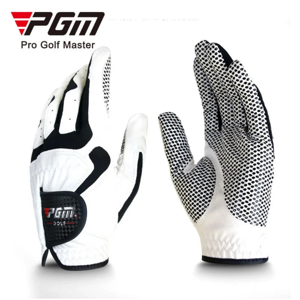 PGM 1 pz guanti da Golf per mano sinistra-guanti sportivi traspiranti in microfibra da uomo, guanti da allenamento professionali antiscivolo Swing Putting