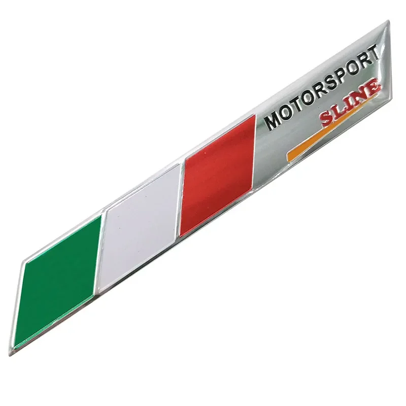 Aluminum Italy Car Sticker Italy Flag Car-styling Accessories Emblem 3D Stickers For chevrolet skoda honda Auto Badge Decal