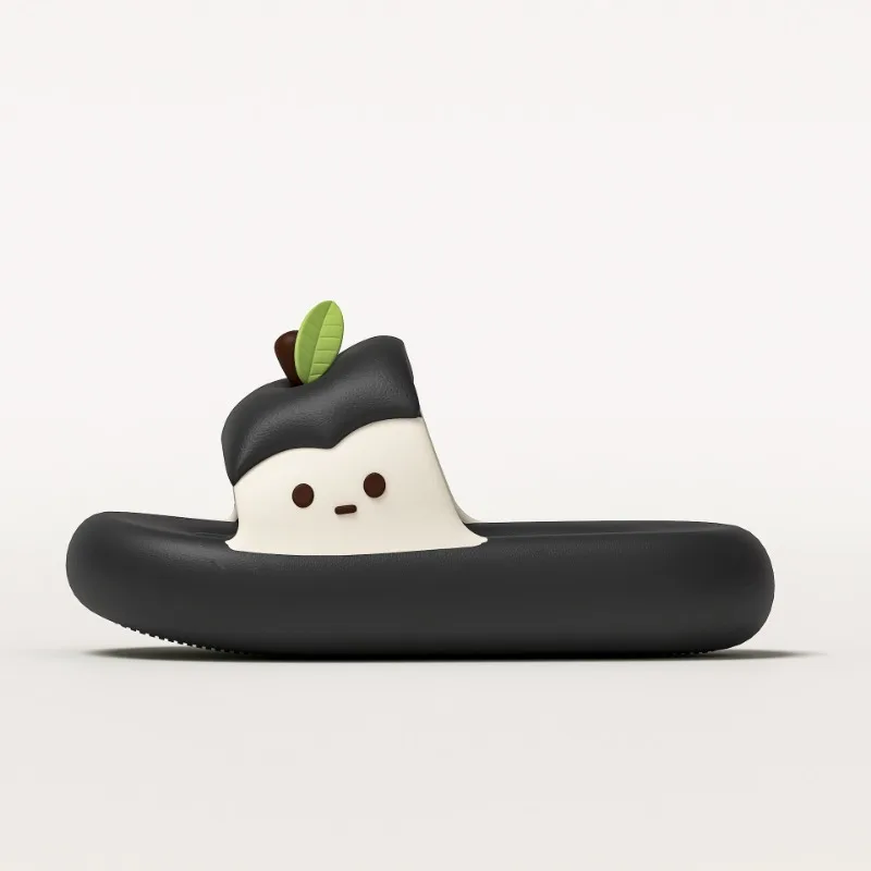

Couple Slippers Man House Shoes Apple Fashion Summer Sandals Slides