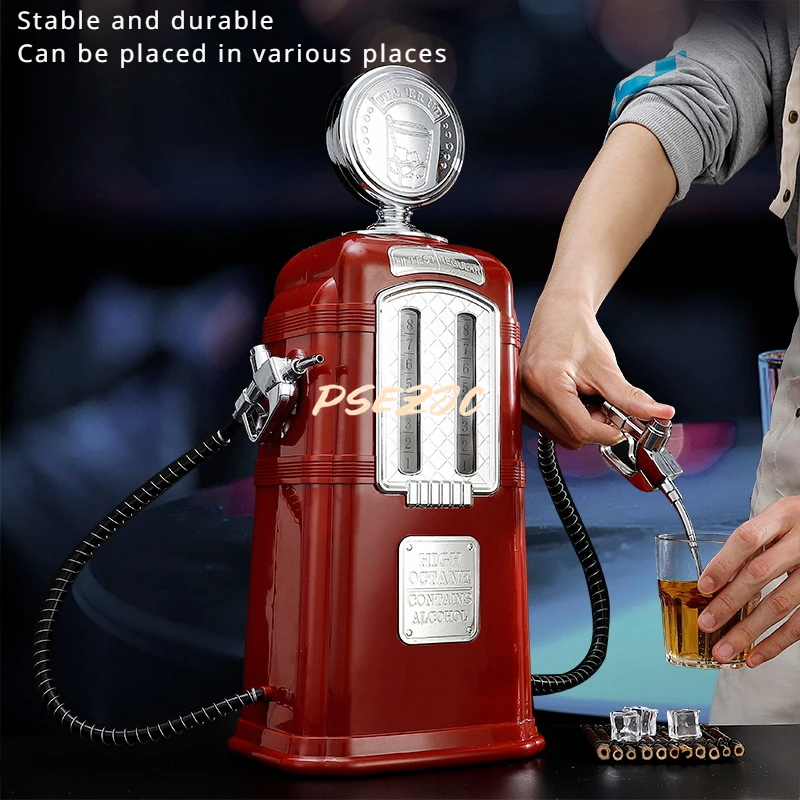 Household Retro Creative Large Capacity Impact Resistant and Pressure Resistant Plastic 2L Bar Double Gun Wine Disperser Tool