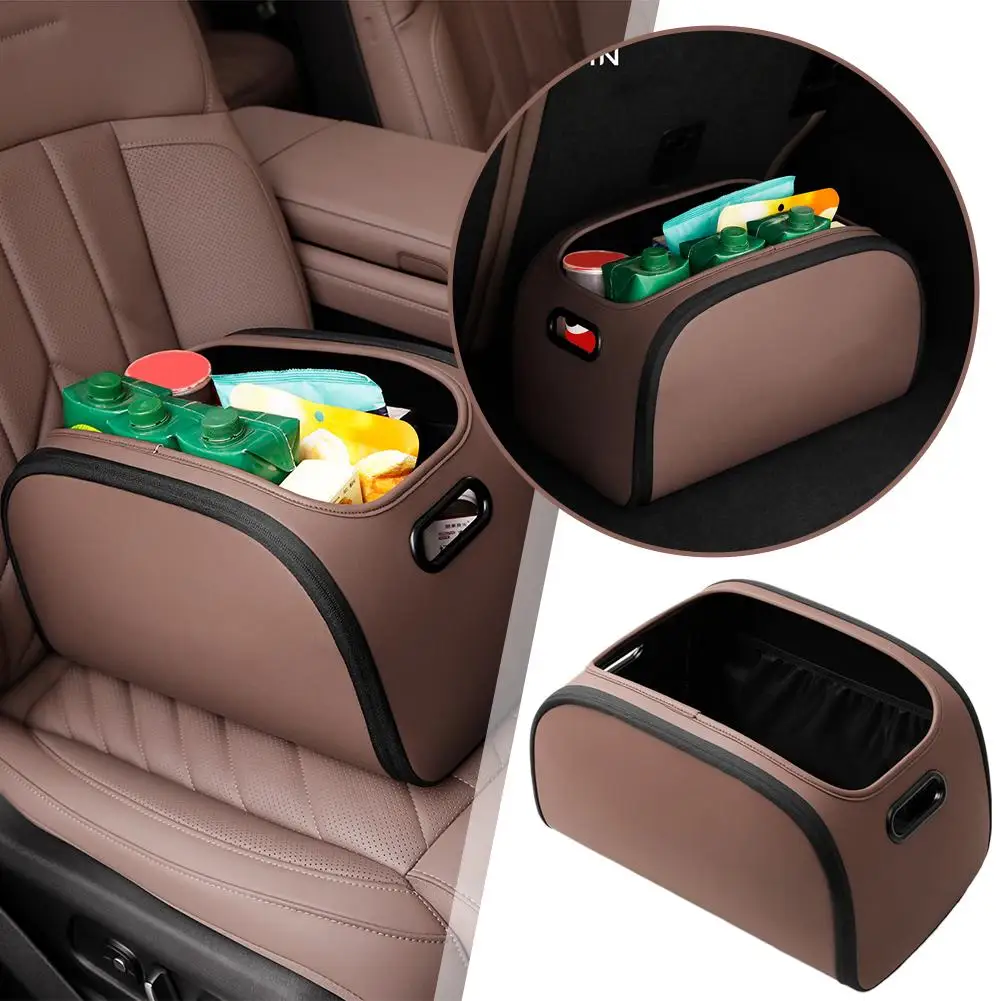 

Trunk Organizer Space Saving Large Capacity Leather Car Trunk Storage Organizer For Truck SUV RV Sedan Auto Interior Grocer R5Z3