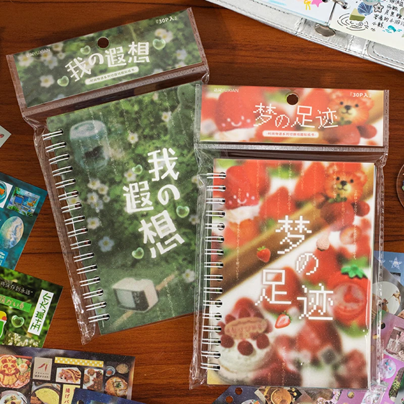 Mr.Paper kawaii الوقت قصة قطع فيلم لفائف ملصق كتاب DIY كتيب ملصقات الزخرفية لوازم ثابتة هدايا الأطفال #1