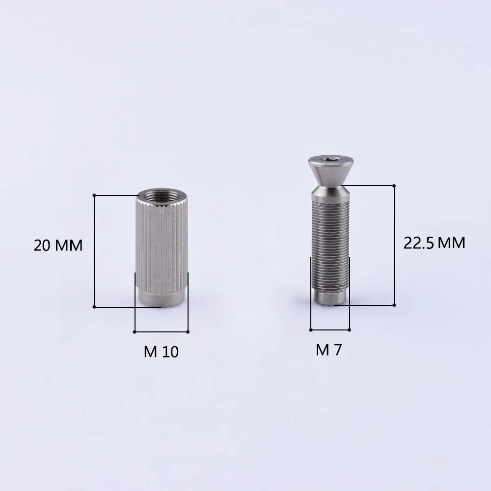 1 Pair Japanese Stainless Steel Bolt Screw / Stud and Anchor For Tremolo System Bridge