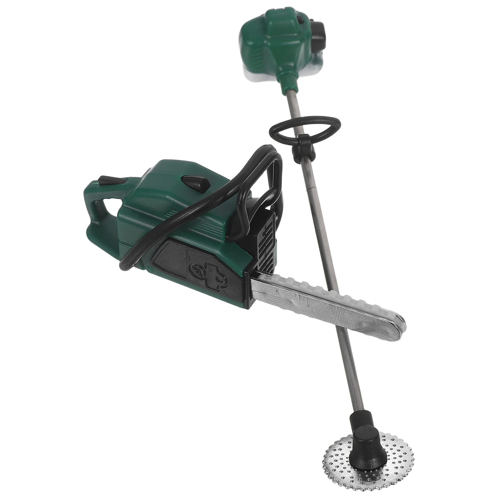 

2pcs Miniature Dollhouse Chainsaw Outdoor Garden Ornaments Realistic Pvc Portable Kids Creativity Pretend Play Simulation Prop