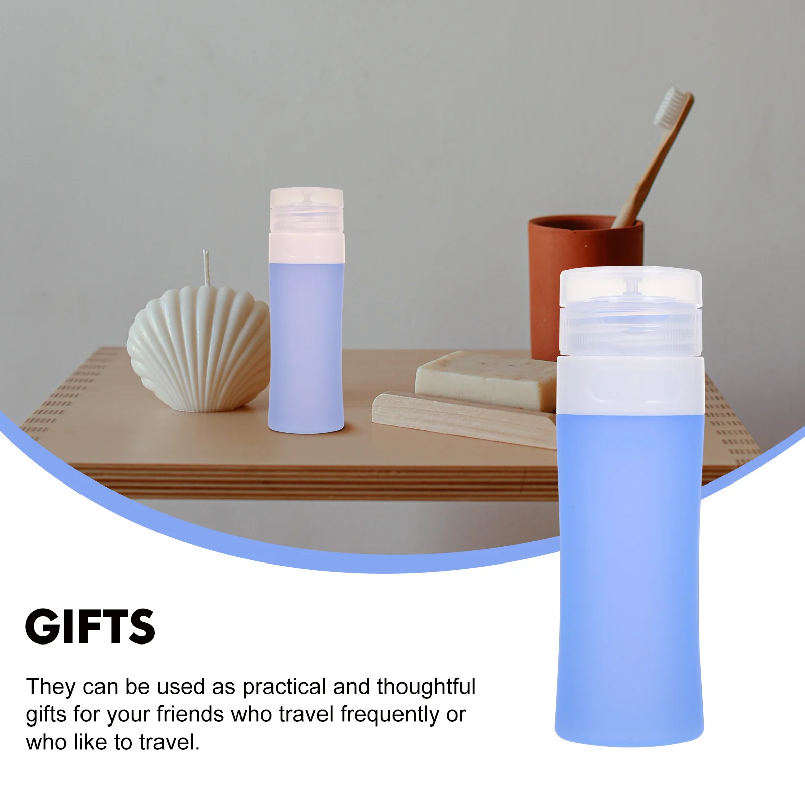 

Travel Lotion Bottle Leak Proof Silicone Refillable Travel Bottle Shampoo Conditioner Dispenser Portable Storage