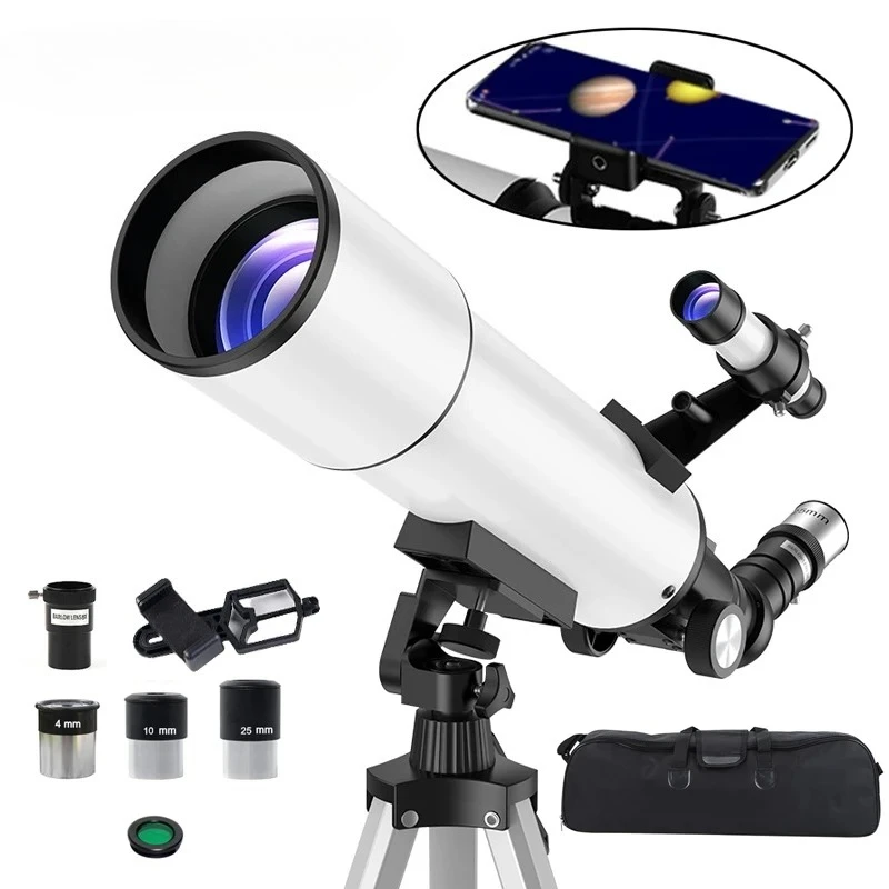 AZ80500  Astronomy Telescopes for Adults, 80mm Aperture 500mm AZ Mount 625X HD for Moon Stargazing and Bird Watching