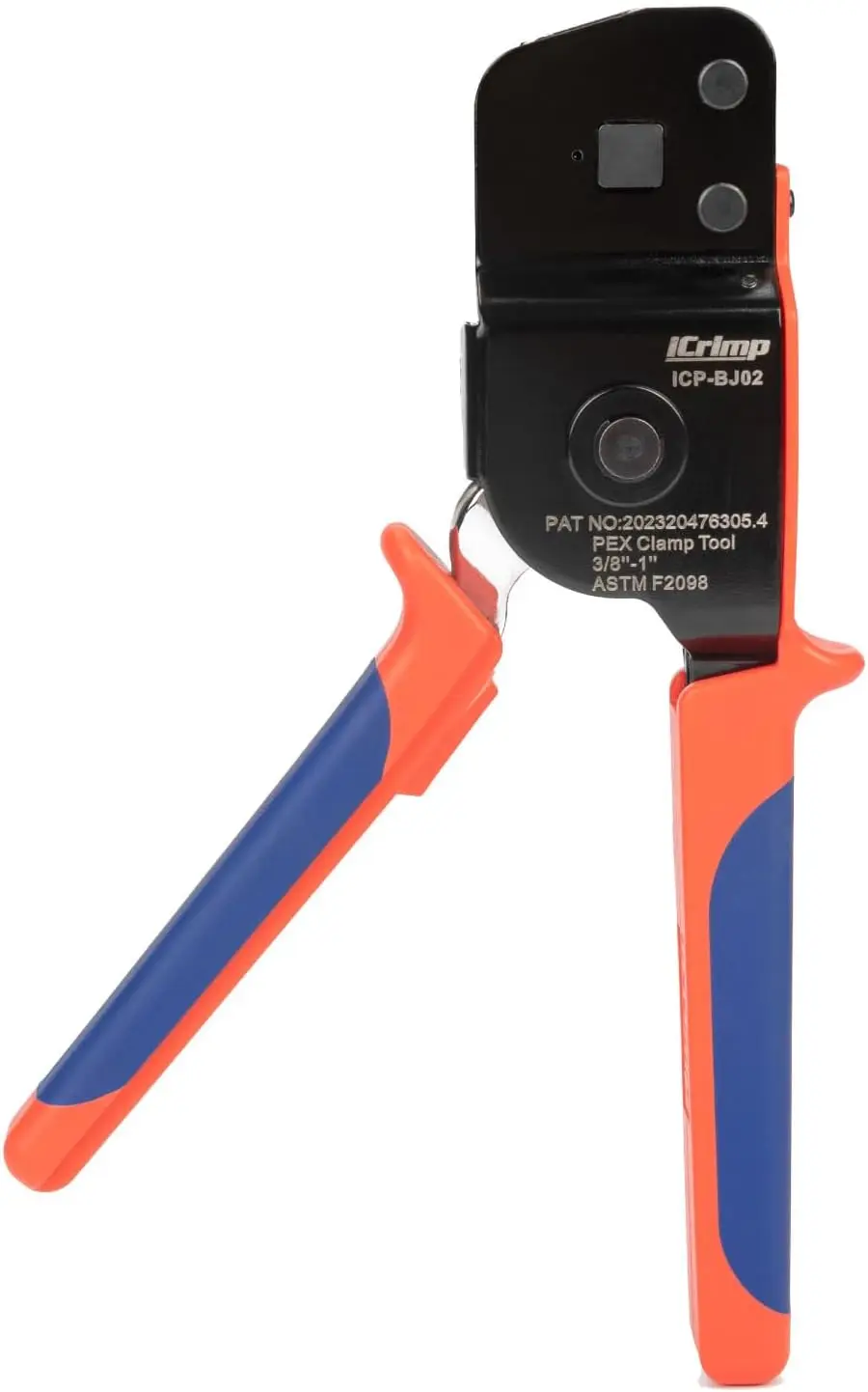 

PEX Pipe Crimping Tool for 3/8-1 Inch Clamp Rings, One-Hand Operation with Ratchet Design, Leak-Proof and Sturdy for Home