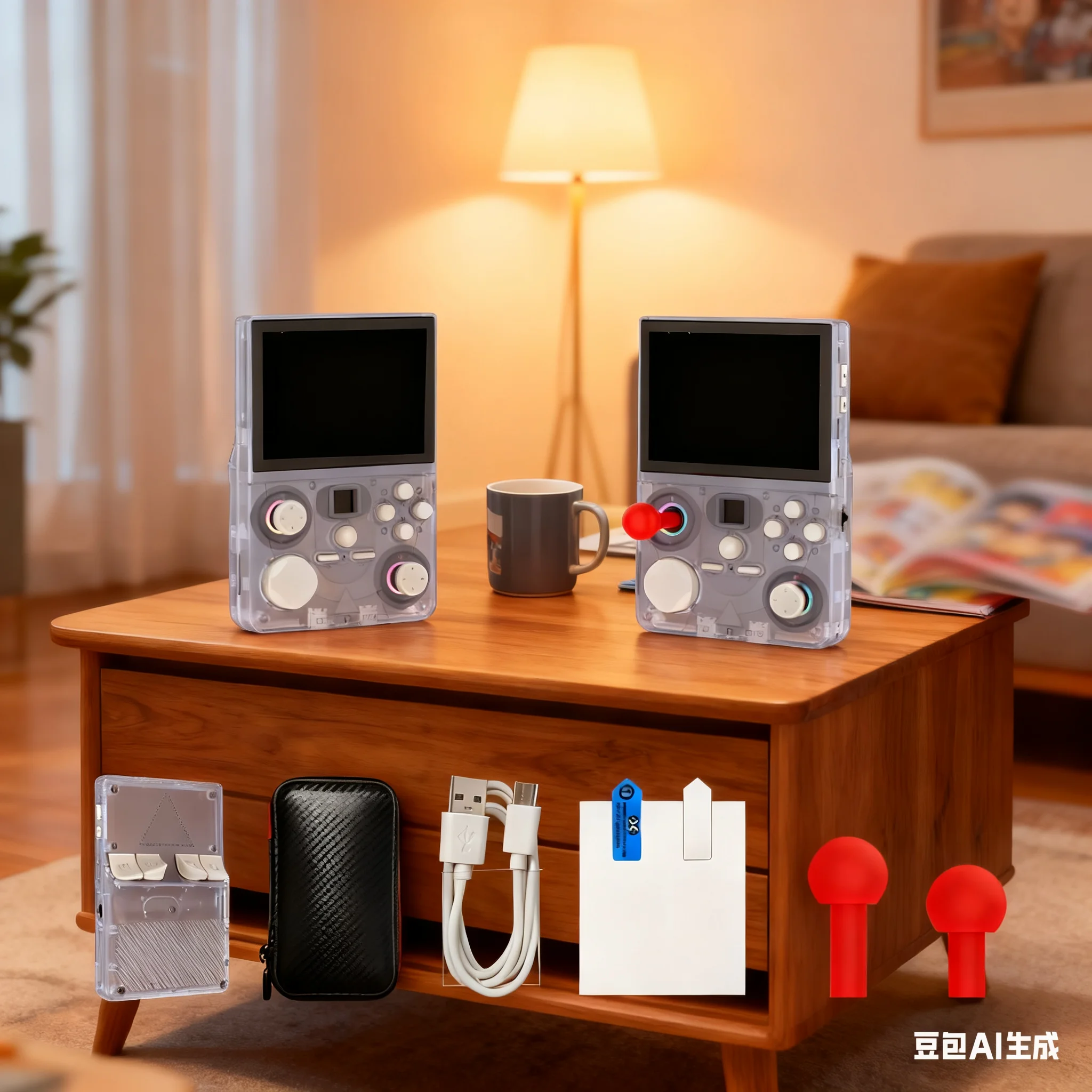 

Retro Video Game Console With 3.5 Inches HD Screen 5 Colors Open Source Handheld Game Console WiFi Online Gaming Player