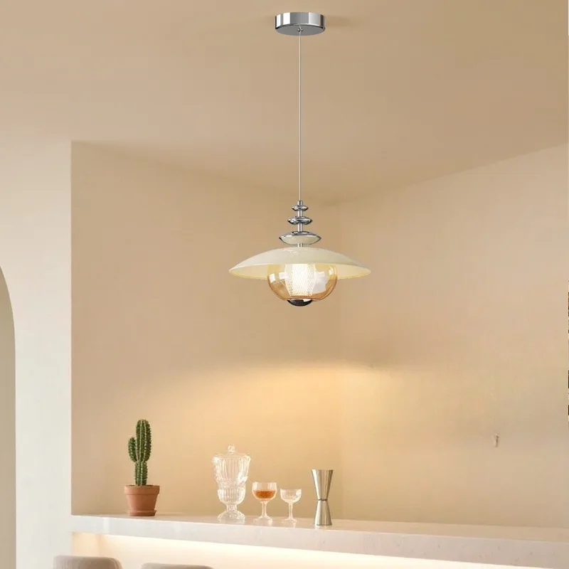 French cream wind restaurant chandelier 2026 new bar table light