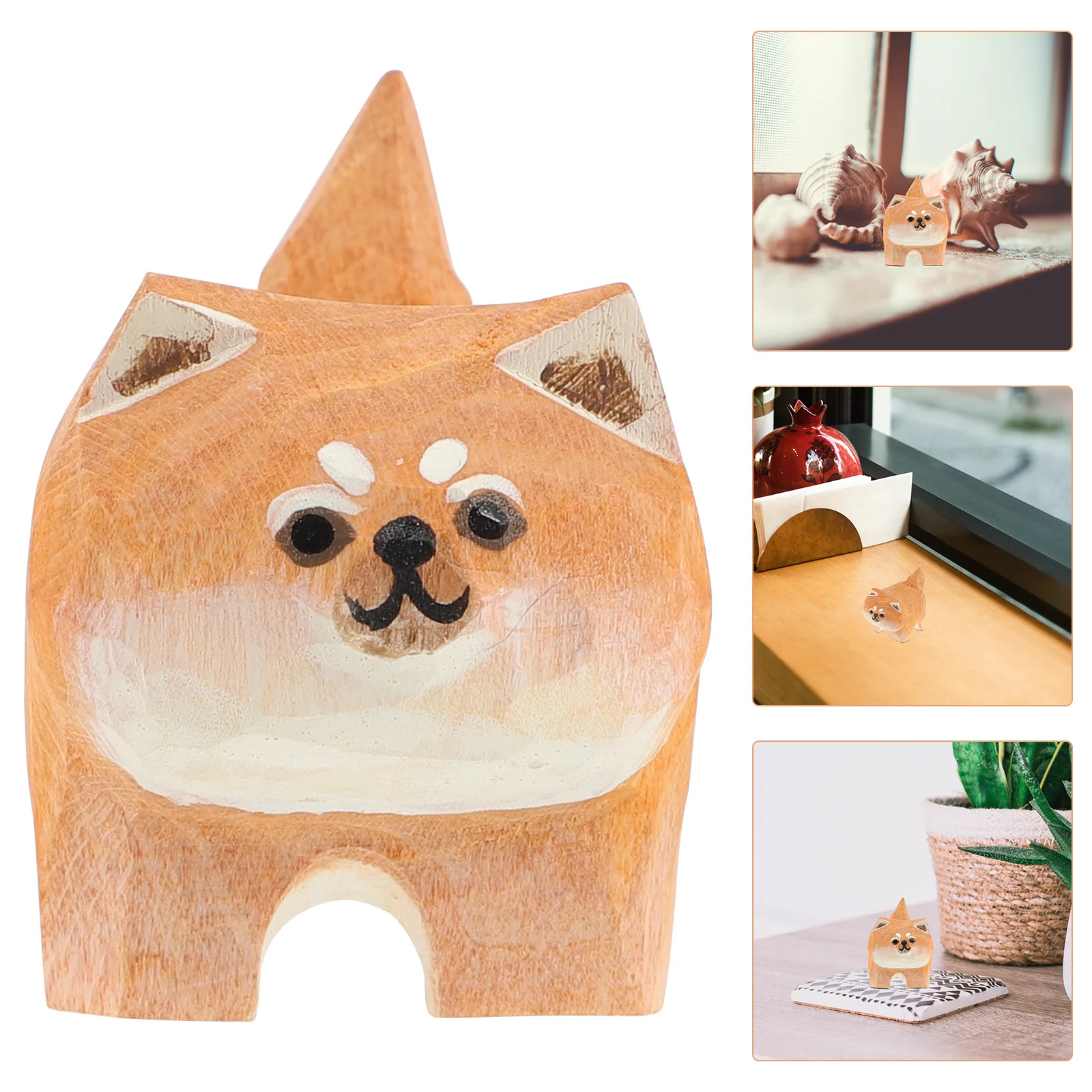 Inu الخشب النحت مصغرة نحت غرامة اتقان غرفة المعيشة غرفة نوم دراسة ديكور سطح المكتب التبعي