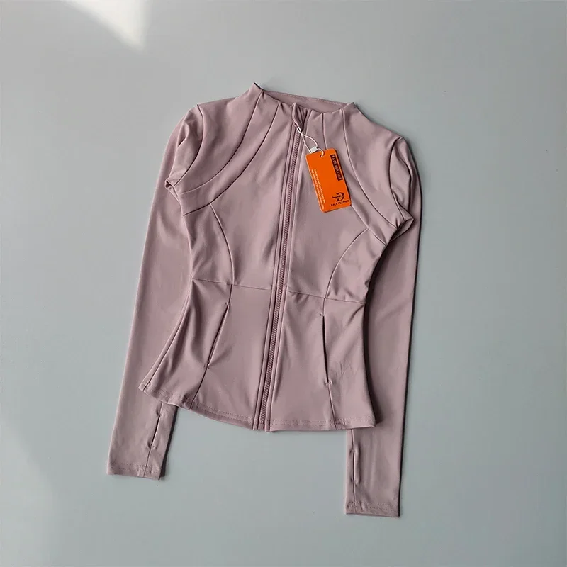 Women's Slim Fit Sports Coat Professional Fast Drying Long Sleeve Crop Top for Running Pratiyog Shirt Yoga Clothes