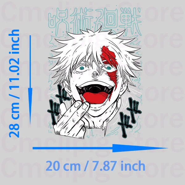 Anime sexy Himiko Toga Sticker on clothes custom patches DIY Decoration iron on transfer vinyl stickers Flex fusible transfer