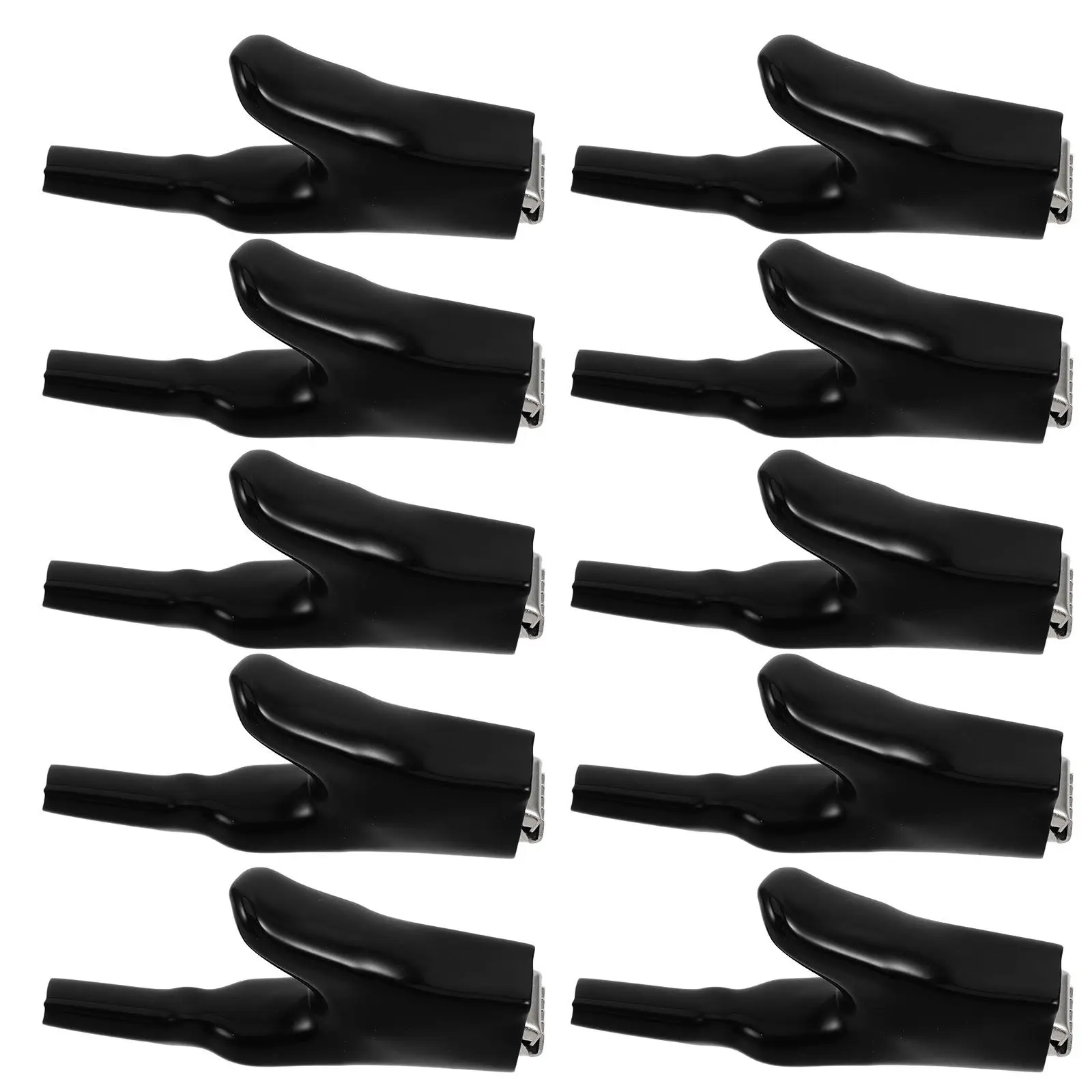 10Pcs Heavy Duty Insulated Alligator Clips 50A Battery Clamps for Car Auto Electrical Connections Test Terminals Crocodile Wire
