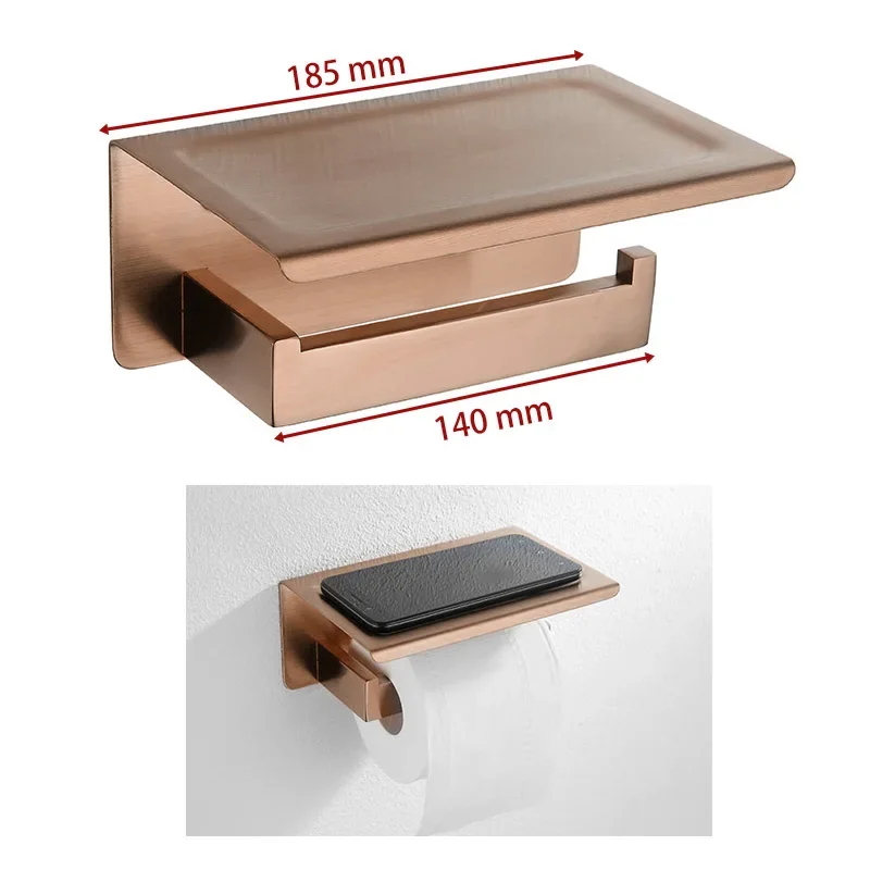 Geborsteld roségouden handdoekenrek, badjashaak, badkamerbeslagaccessoires