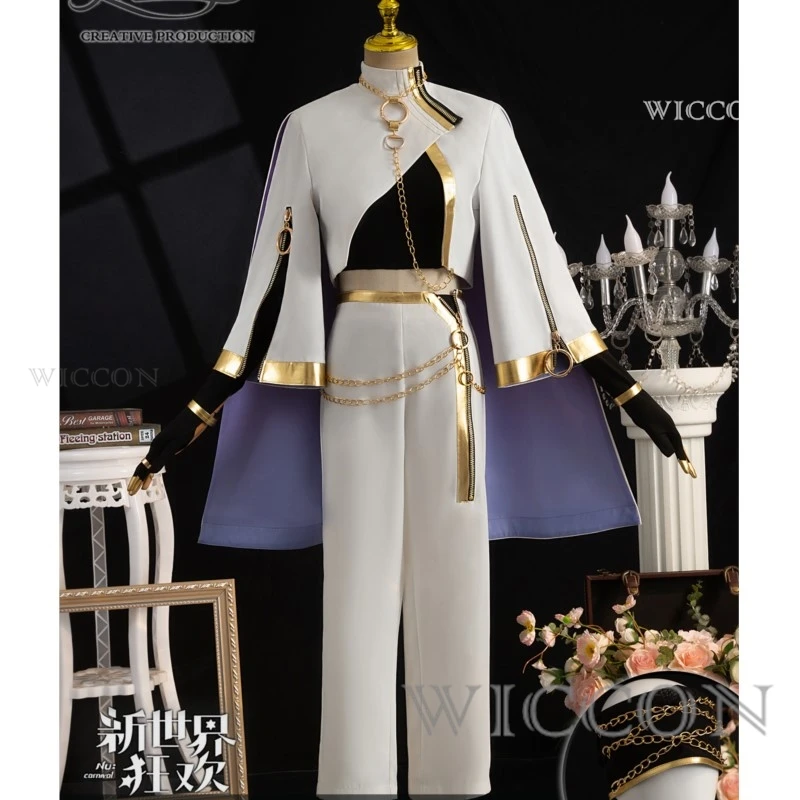 Game Nu: Carnival Rin Cosplay Costume Suit Gorgeous Handsome Uniform Cosplay Costume Halloween Party Role Play Outfit Men XS-XXL