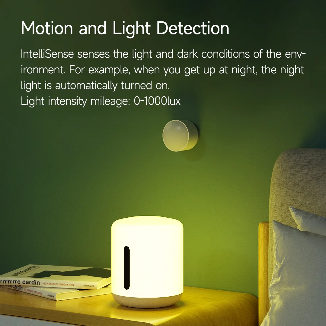 Linptech Xiaomi Smart PIR Motion Sensor HS1,Human Body Sensor & Light Sensor for Home Security & Automation Works with Mijia App