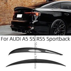 For AUDI A5 S5 RS5 B9 Sportback 4Door HK Style Carbon fiber Rear Spoiler Trunk wing 2016-2023 FRP honeycomb Forged