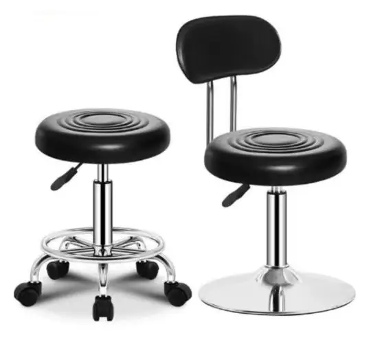 Beauty Salon Equipment Hairdressing Funiture Adjustable Hydraulic Barber Rolling Stool Beauty Chair For Hair Cut