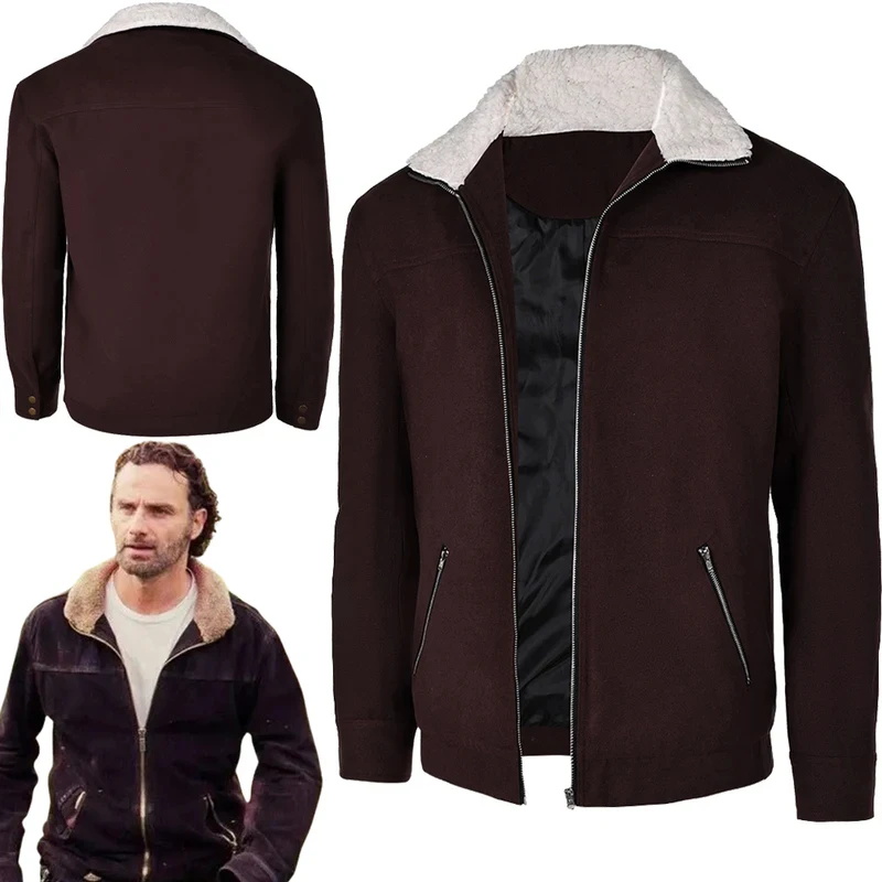 ⭕️ ⭐️ ⭕️ Disfraz de Rick Grimes de The Walking Dead 2026, disfraz de fantasía para hombres adultos, chaqueta para Halloween, carnaval, fiesta ⭐️ ⭕️ ⭐️