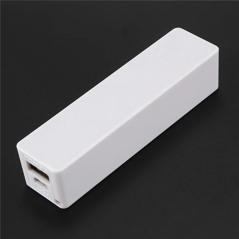 EDT-5X Портативное внешнее зарядное устройство Power Bank 18650 с брелком (без аккумулятора) (белый)