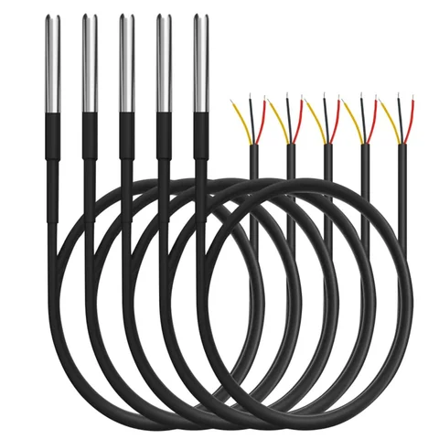 Ds18B20 Temperature Sensor, Single-Line Communication, Compact Design, Suitable for Raspberry Pi, DIY Digital Project, Electronic Equipment Temperature Sensor, Temperature Measurement