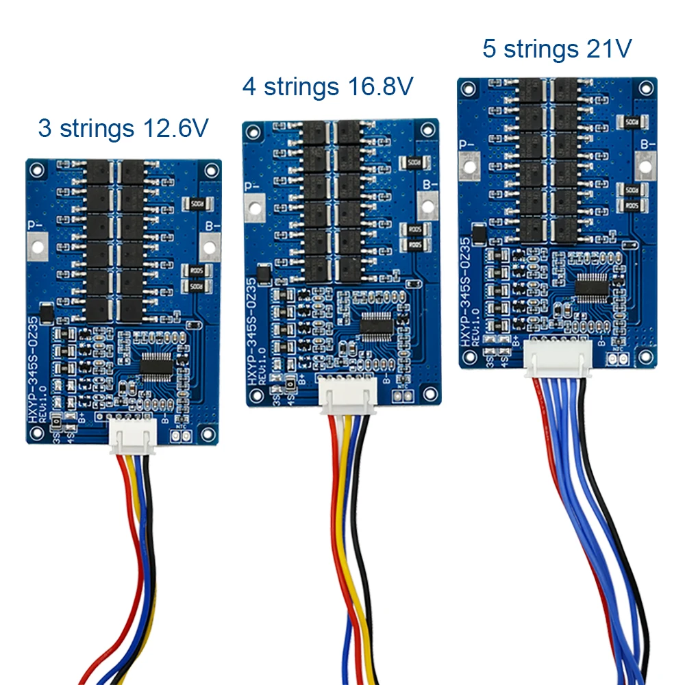 3S 4S 5S 35A batteria al litio agli ioni di litio BMS 18650 scheda di protezione del caricatore con dissipatore di calore equalizzante Anti