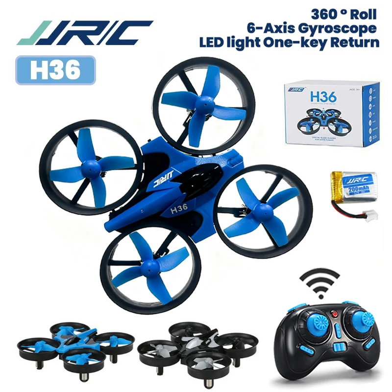 JJRC H36 RC Drone 2.4G 4 canali 6 assi modalità senza testa elicottero professionale 360 °   Flip giocattoli drone quadricottero aereo telecomandato