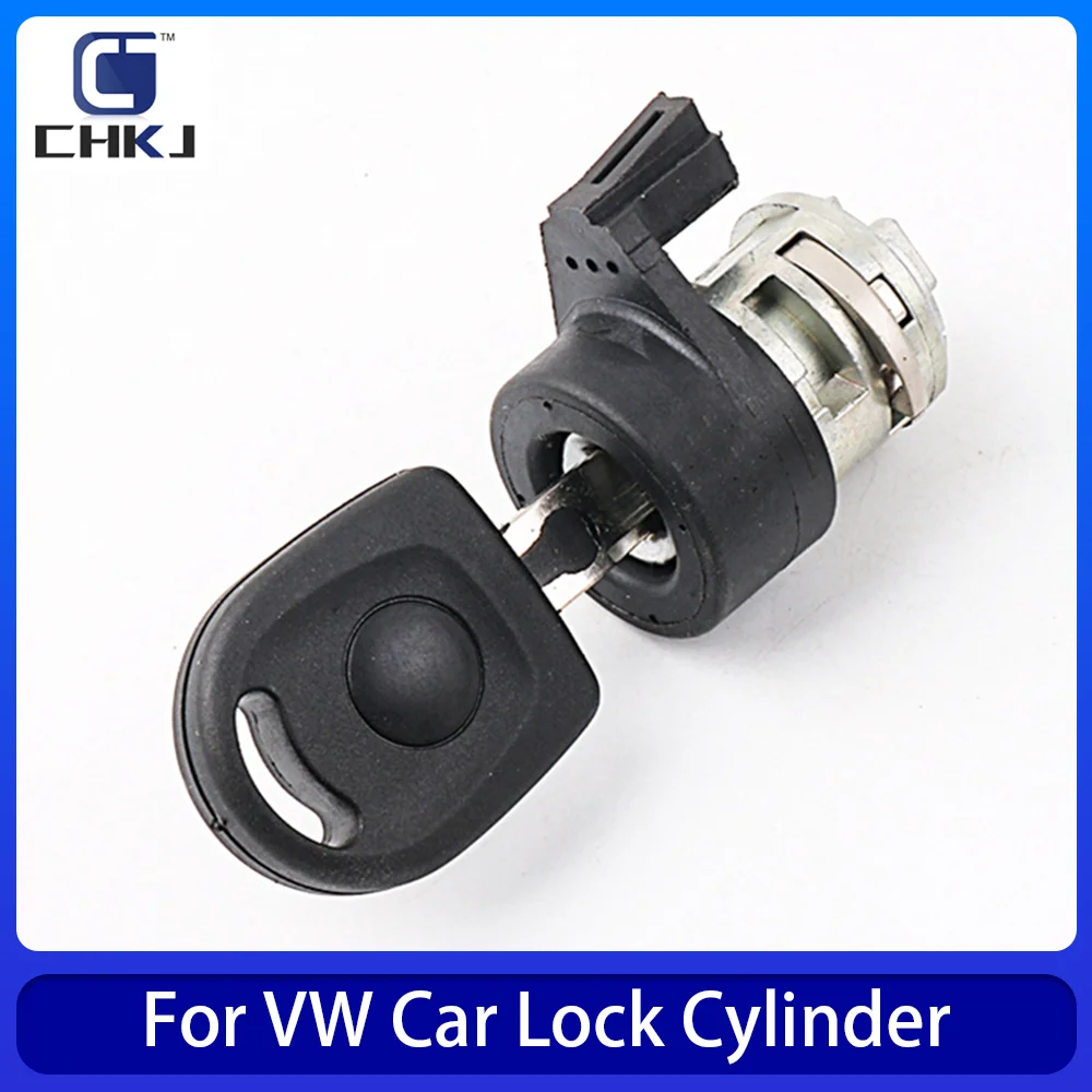 

CHKJ Car Ignition Switch Lock Barrel Cylinder For VW Passat B5 Bora Polo for Magotan Set Replacement Ignition Lock Cylinder