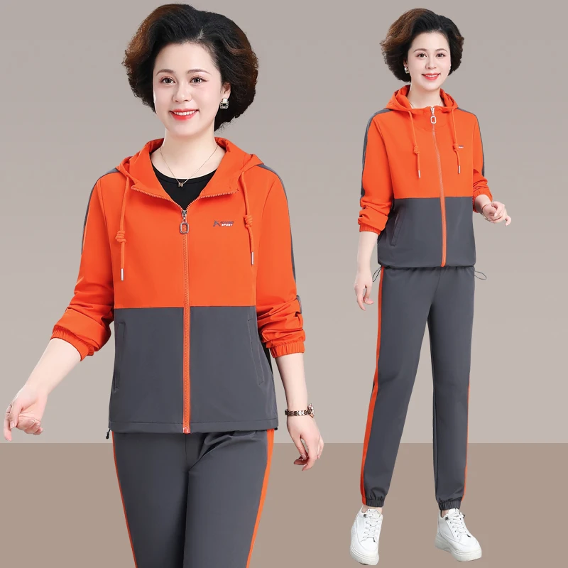 

Новый модный универсальный спортивный костюм-двойка 2024 года: женский кардиган с капюшоном и толстовка для весны и осени