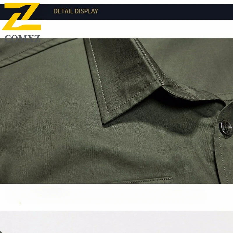 Luxury Shirt Men's 2025 New Spring and Autumn Fashion Classic Cotton Single Breasted Shirts Male high quality Business Slim Tops