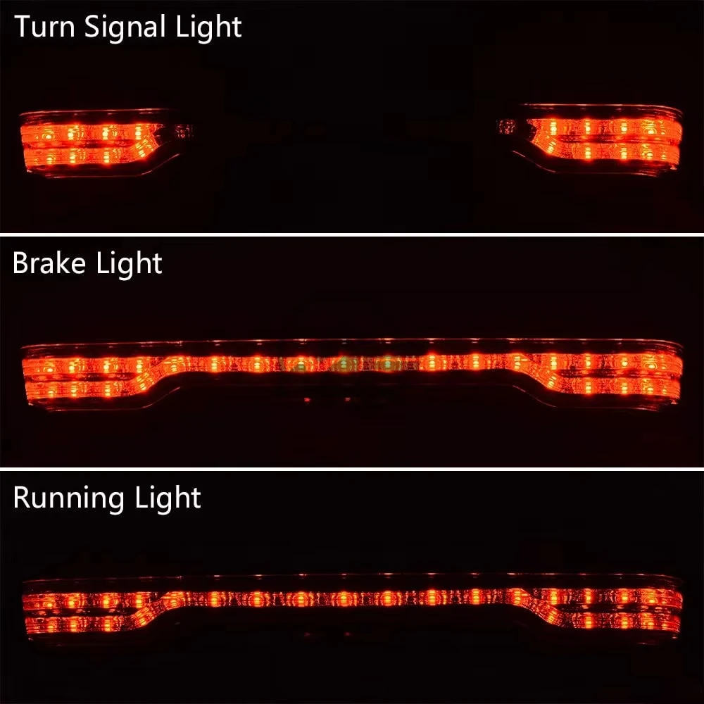 For Harley Touring 14 Up CVO Road King Street Tri Ultra Glide Tour Pak Pack Trunk  Motorcycle Top Box Rear LED Turn Signal Light