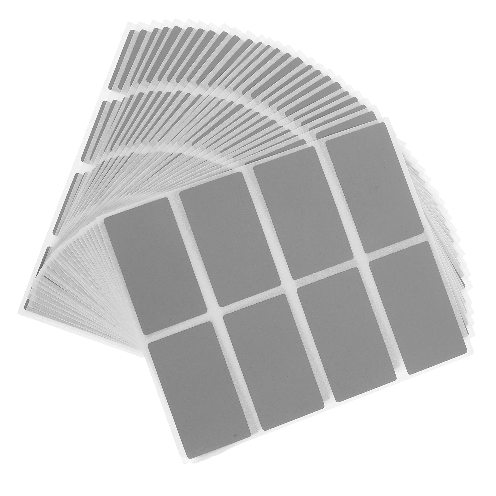 

200pcs Scratch Off Stickers 23x42mm Gray Removable Labels Party Games Folder Tag Decor Tool scratcher