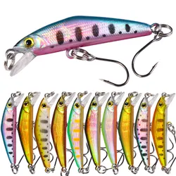 1pc mini Pesca Stream Fishing Lure 4.3cm 1.6g Sinking Minnow Artificial Hard Bait For Bass Carp Pike Salmon Trout Panfish Lure