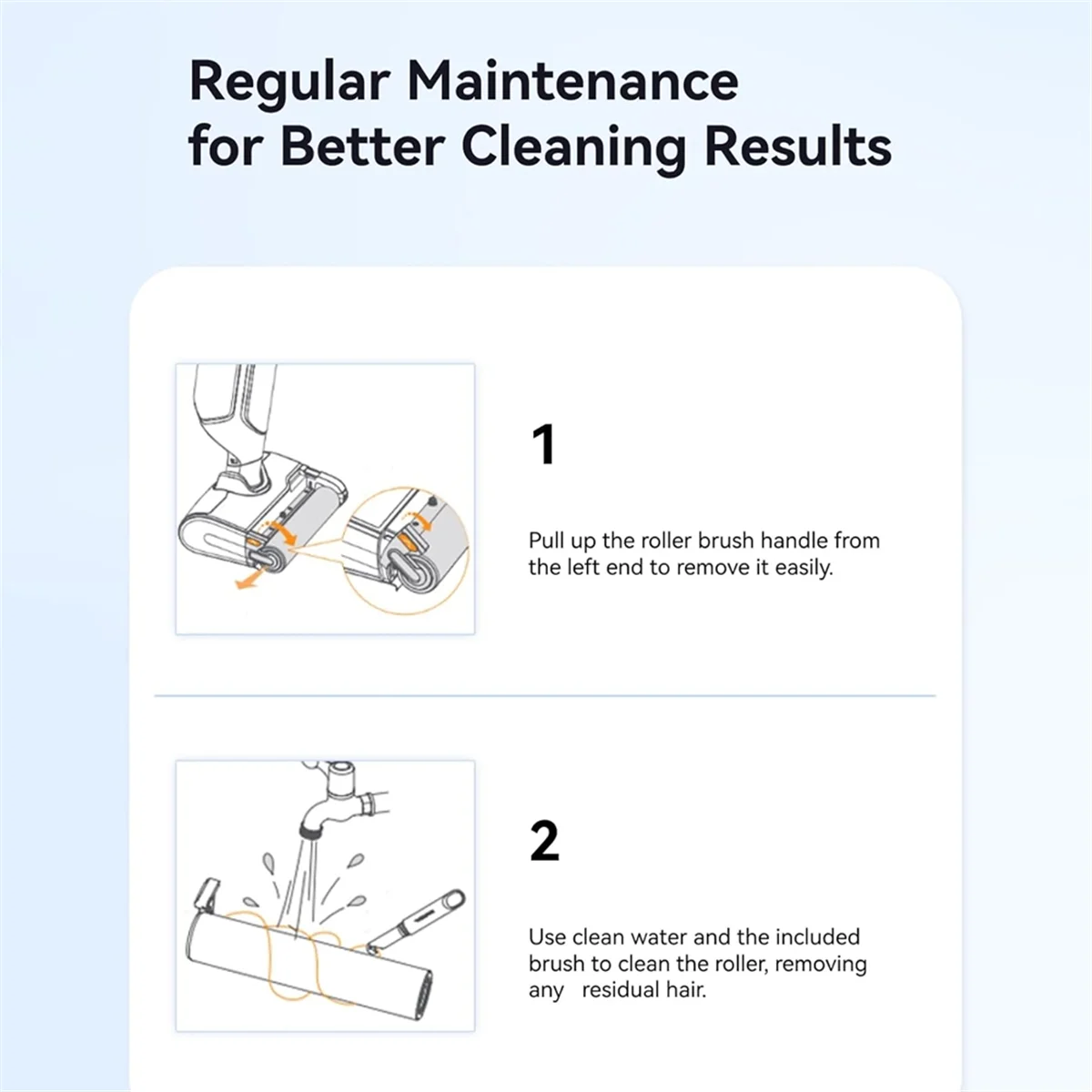 S10 Pro / S1/S1max 바닥 스크러버 진공 청소기 메인 롤러 브러시 HEPA 필터 액세서리 용 FZFZ 교체 부품