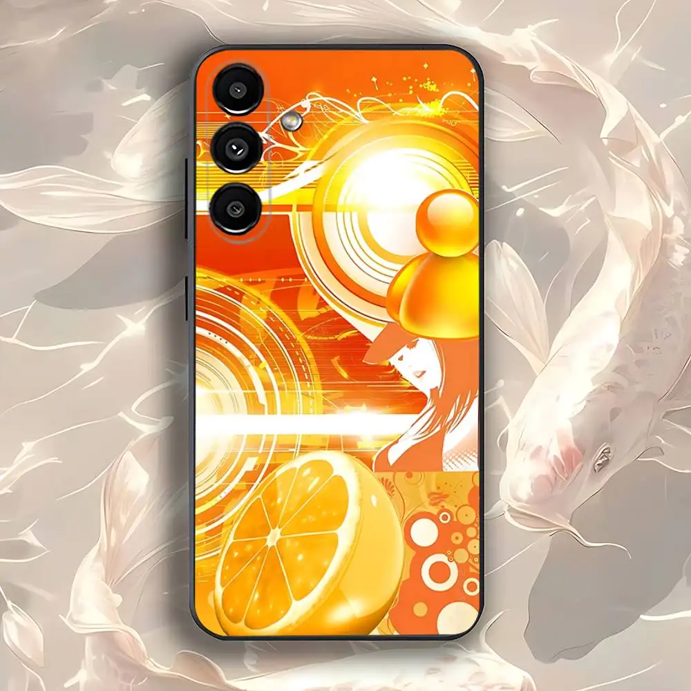 Funda colorida para teléfono Frutiger Aero Art para Samsung Galaxy A73,31,32,72,41,53,52,71,22,5G,Note,J7,8,9 funda negra suave