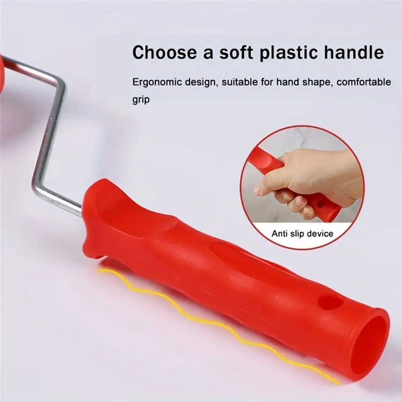 الاتجاه الساخن-المطاط تقليد الخشب الحبوب نمط رولة دهانات الخشب الحبوب الطلاء الطباعة الفن فرشاة دوارة للرسم مع مقبض